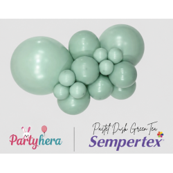 Globos Látex R12 Color Té Verde Pastel Dusk (50 UD)