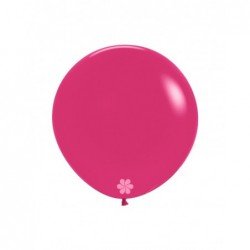 Globos Fucsia Cosmo Solido R24 de 60 cm aprox (10 ud)