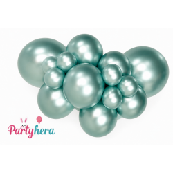 Globos Látex R12 Verde Menta Silk de 30cm aprox (50 ud)