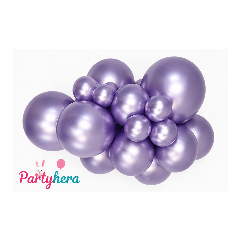 Globos Látex R12 Amatista Silk de 30cm aprox (50 ud)