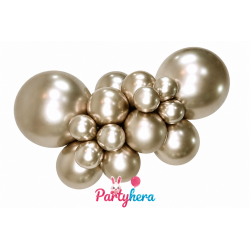 Globos látex Reflex Champagne de 30cm (50 ud)