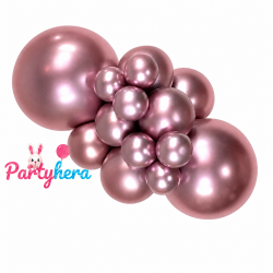 Globos látex Reflex Rosado de 30cm (50 ud)