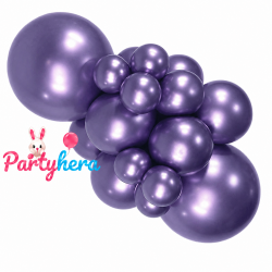 Globos látex Reflex Violeta de 30cm (50 ud)
