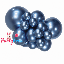Globos látex Reflex Azúl Galaxy de 30cm (50 ud)