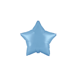 Globo Estrella Azul Pastel de 45cm estándar 18"