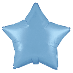 Globo Estrella Azul Pastel de 45cm estándar 18"