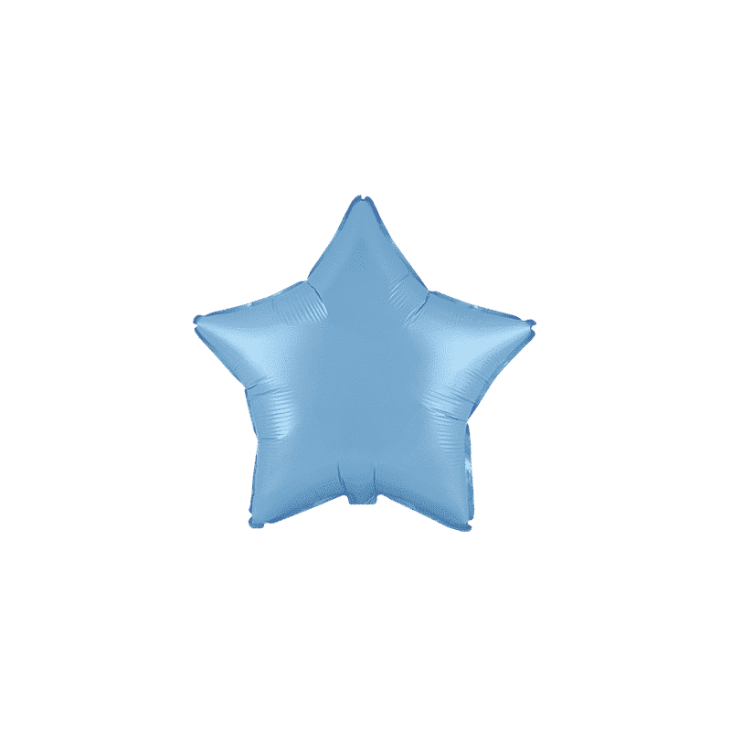 Globo Estrella Azul Pastel de 45cm estándar 18"