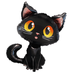 Globo Gato Negro de 90x80cm