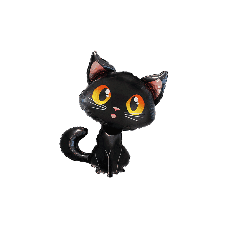 Globo Gato Negro de 90x80cm