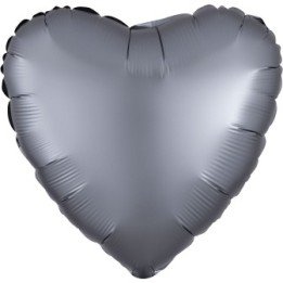 Articulo Globo Corazon color satin Grafito de 45cm de Anagram