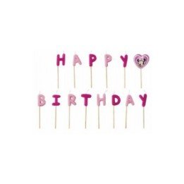 Articulo Velas Minnie Happy Birthday de 7 cm Aprox. de Procos