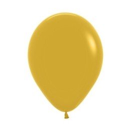 Articulo Globos Látex R5 Color Mostaza Sólido de 13cm aprox (100 ud...