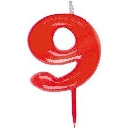 Articulo Vela Simple Roja Nº9 de Dekora Innova