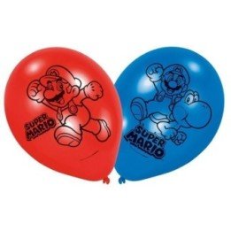 Articulo Globos látex Super Mario Bros (6) de Amscan