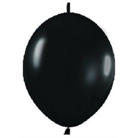 Globos Látex Link-o-Loon Negro Metalizado de 13cm aprox (50 ud)