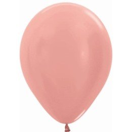Articulo Globos Látex R12 Rosa Dorado Metalizado de 30cm aprox (50 ...