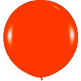 Globos Látex R36 Naranja Sólido de 90cm aprox (10 ud)