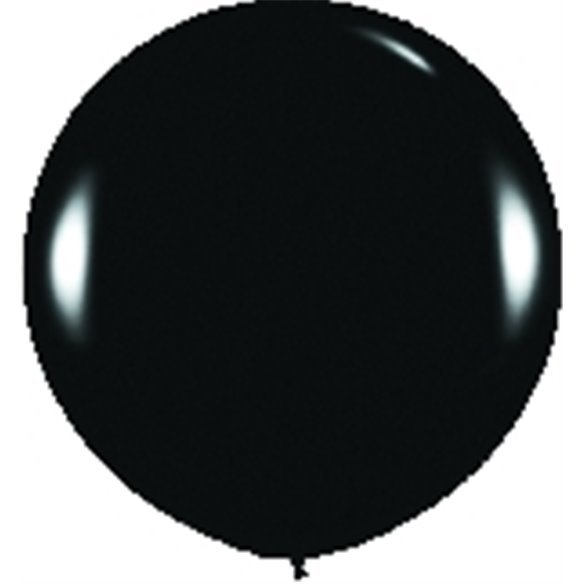 Globos Látex R36 Negro Sólido de 90cm aprox (10 ud)R36-080 Sempertex