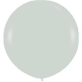 Globos Látex R36 Plata Satín de 90cm aprox (10 ud)