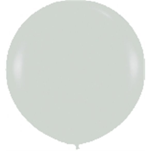 Globos Látex R36 Plata Satín de 90cm aprox (10 ud)