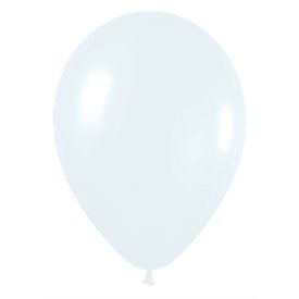 Globos Látex R5 Color Blanco Sólido de 13cm aprox (100 ud)