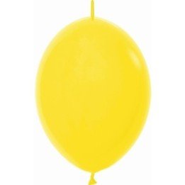 Articulo Globos Látex Link-o-Loon Amarillo Sólido de 29cm aprox (25...