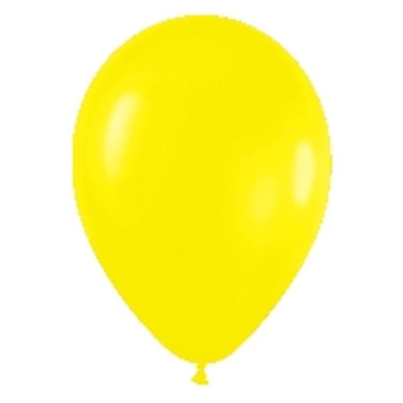 Globos Látex R5 Color Amarillo Sólido de 13cm aprox (100 ud)