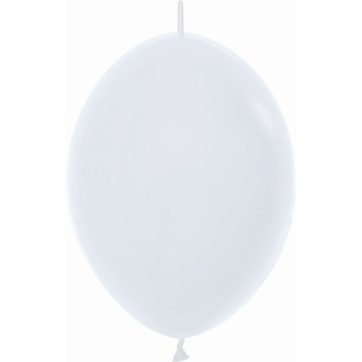 Articulo Globos Látex Link-o-Loon Blanco Sólido de 29cm aprox (25 u...