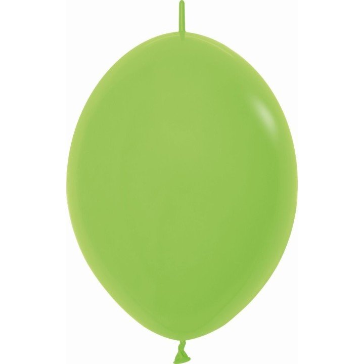 Articulo Globos Látex Link-o-Loon Verde Lima Sólido de 29cm aprox (...