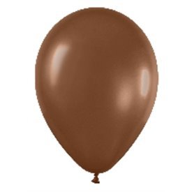Globos (R-5) de 13 cm aprox Color Chocolate Solido (100 ud)