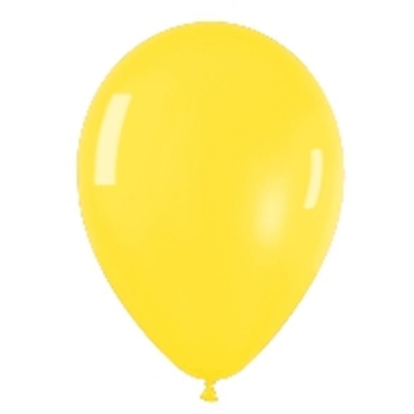 Globos Látex R5 Color Amarillo Cristal de 13cm aprox (100 ud)