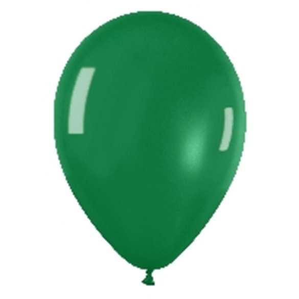 Globos Látex R5 Color Verde Cristal de 13cm aprox (100 ud)