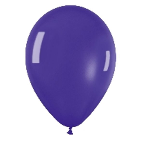 Globos Látex R5 Color Violeta Cristal de 13cm aprox (100 ud)