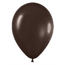Globos Látex R5 Color Chocolate Metalizado de 13cm aprox (100 ud)