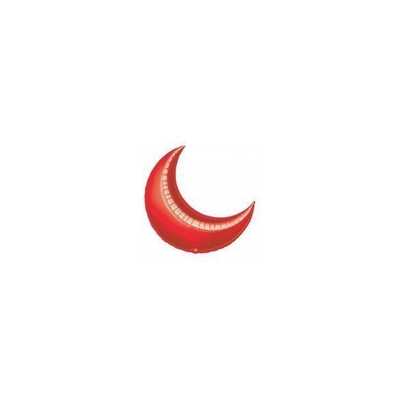 Globo Forma Luna de 89 cm Aprox. Color ROJO