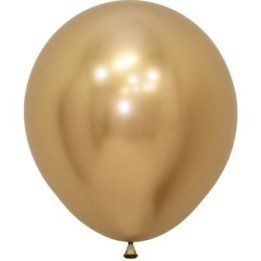 Articulo Globos Reflex Dorado R18 de 45cm Aprox. (15 UD) de Sempertex