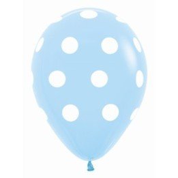 Articulo Globos Serigrafiado  Puntos blancos De 30 cm aprox Color a...