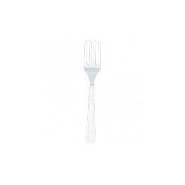 Articulo TENEDOR COLOR BLANCO (10 ud) de Amscan