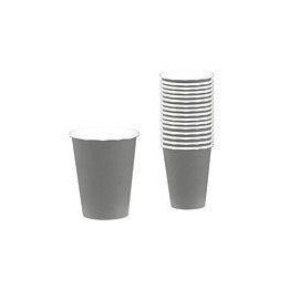 Articulo VASO 9oz 266 ml CARTON COLOR PLATA ( 8 ud) de Amscan
