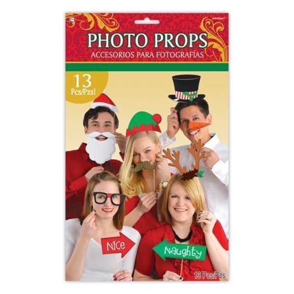 Accesorios Photocall palito Navidad (13 pza)