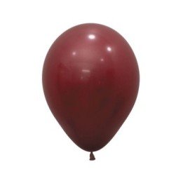 Articulo Globos Látex R12 Merlot Sólido de 30cm aprox (50 ud) de Se...
