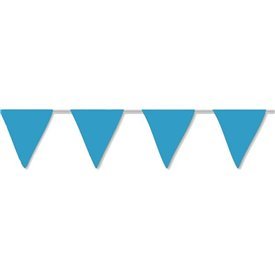 Banderín Triangulo Plástico Color Azul (5Mts)