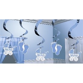 Decoracion Colgante (5) Espirales Baby Boy