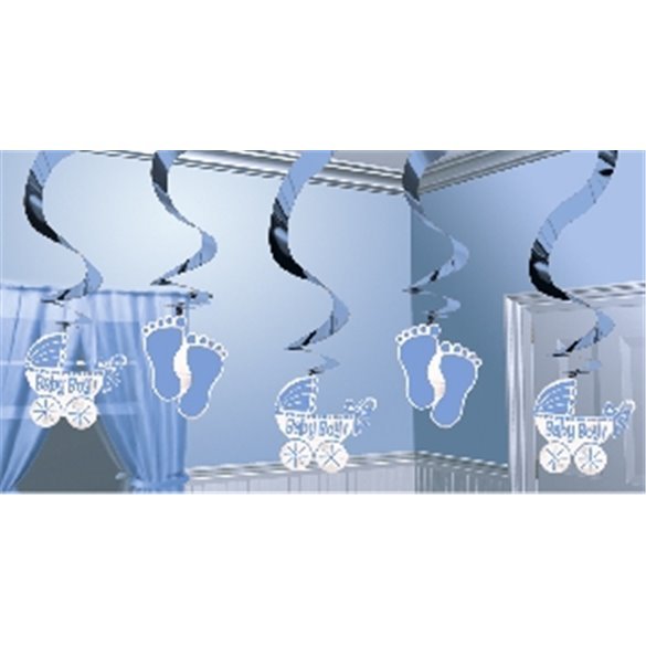 Decoracion Colgante (5) Espirales Baby Boy