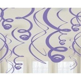 Articulo Decoracion Colgantes Espirales de Color Morado (12 de 55,8...
