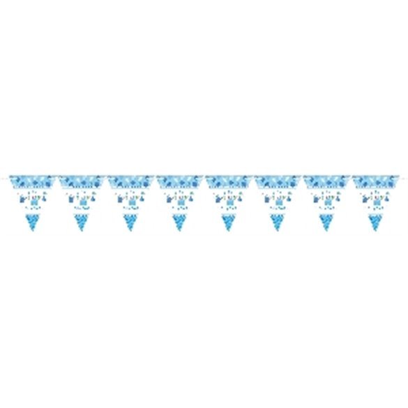 Banderin triangulo baby shower boy