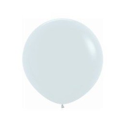 Articulo Globos Látex R36 Blanco Sólido de 90cm aprox (10 ud) de Se...