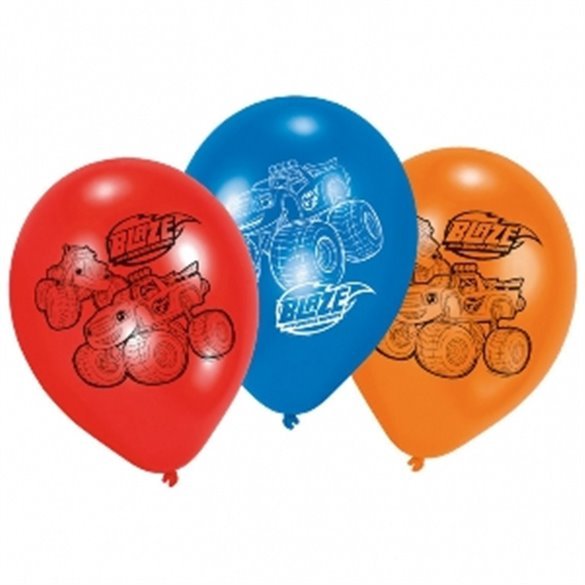 Globos látex (6) Blaze y los Monster Machines