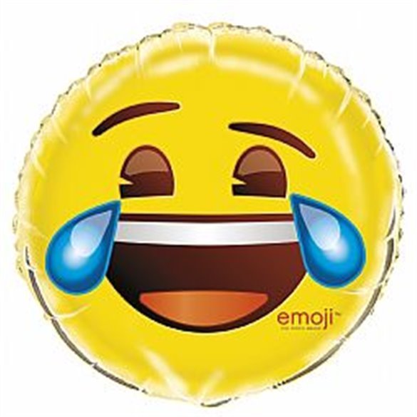 Globo foil de 45cm Emoji lloron