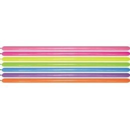 Articulo Globos Látex 260 Colores Neón Surtidos (50 UD) de Sempertex